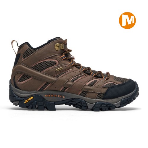 Merrell Moab 2 Mid GORE-TEX Wanderschuhe Herren DunkelBraun [DE-UQAEM]